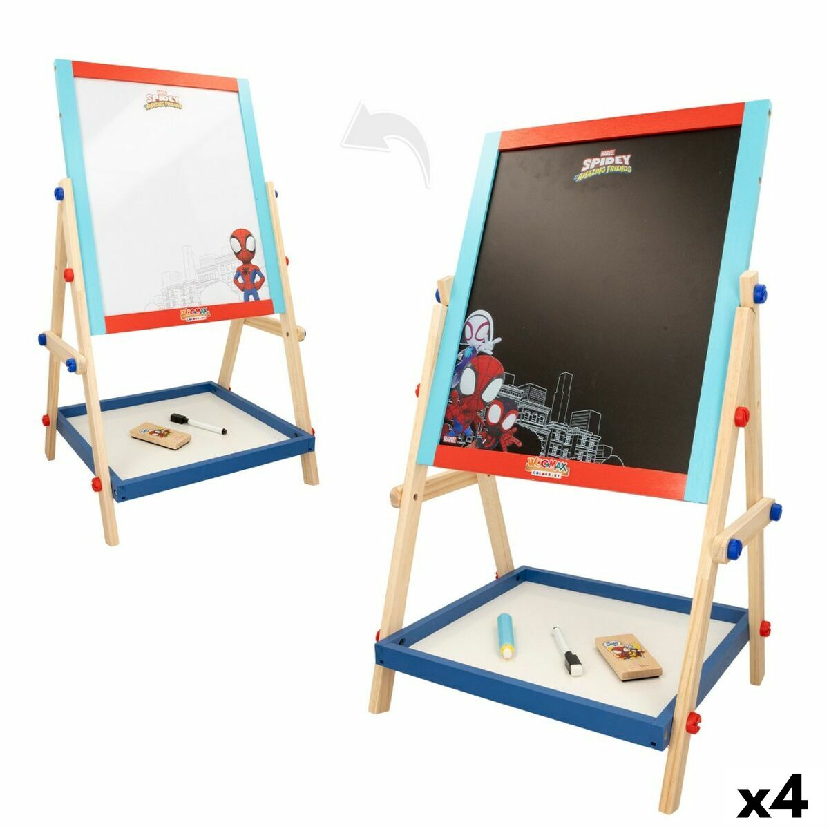 Tablica 2 w 1 Spidey 5 Części 40 x 64,5 x 31,5 cm 4 Sztuk