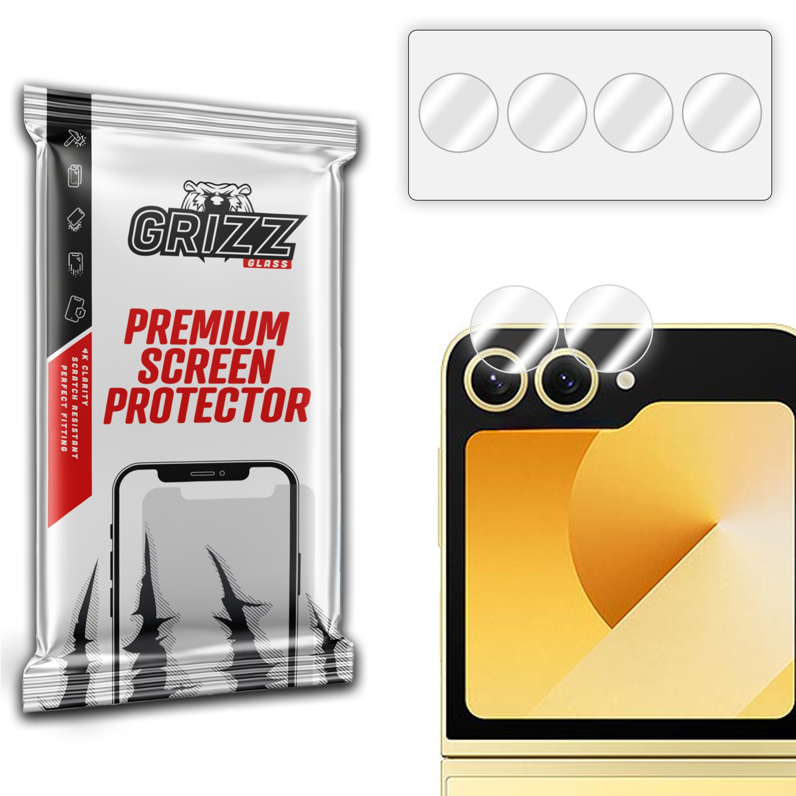 GrizzGlass HybridGlass Camera Samsung Galaxy Z Flip 6