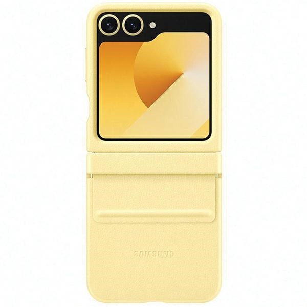 Samsung EF-VF741PYEGWW Galaxy Z Flip 6 Flap ECO-Leather Case yellow