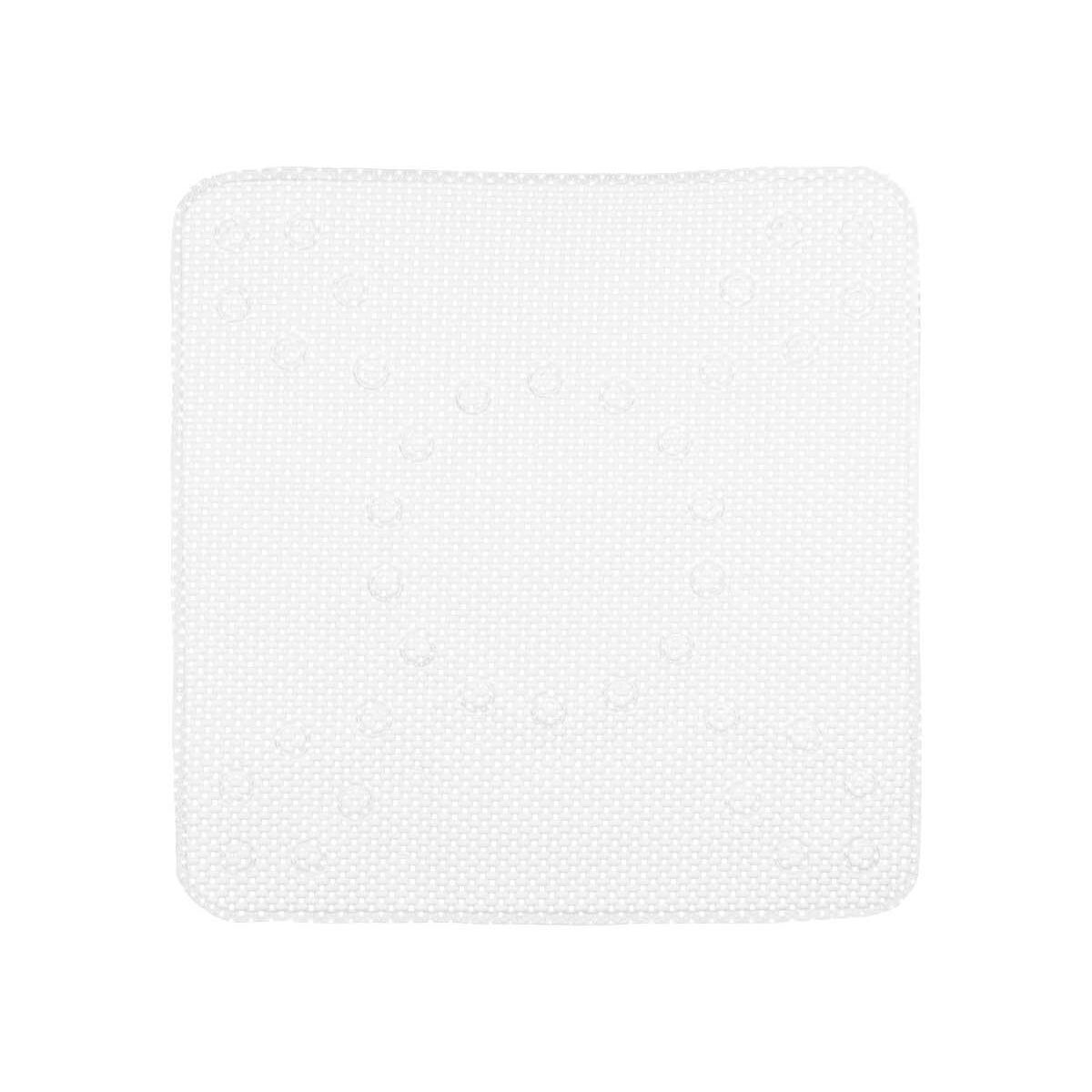 Rutschfeste Duschmatte Weiß PVC 53 x 52,5 x 1 cm (6 Stück)
