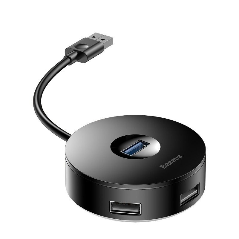 Baseus Hub 4in1 USB 3.0 + 3x USB 2.0 15cm Black