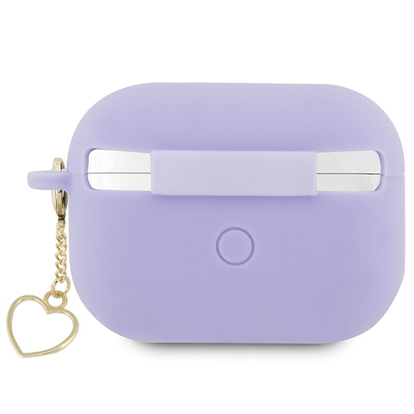 Guess GUAP2LSCHSU Apple AirPods Pro 2 purple Silicone Charm Heart Collection