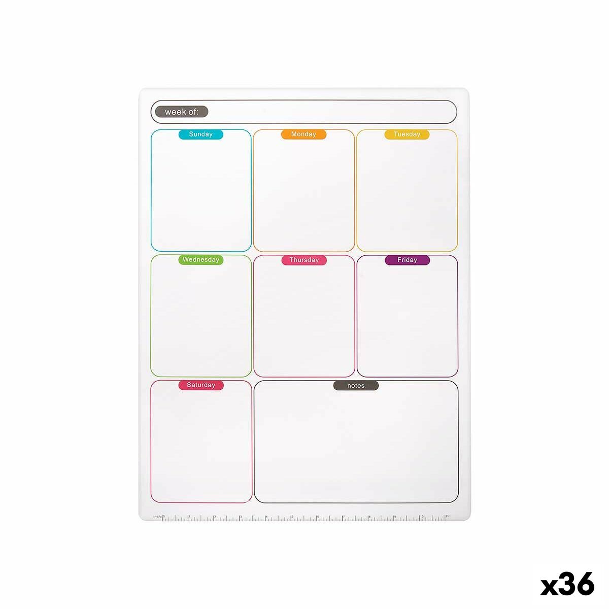 Weekly Planner A3 Magnet White (36 Units)