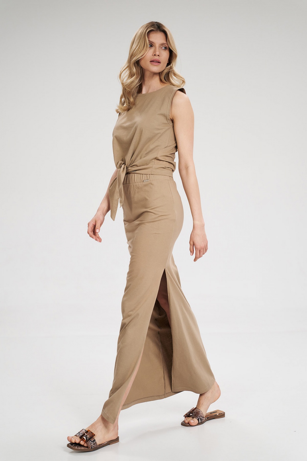 Spódnica Model M789 Beige - Figl Beżowy Damska
