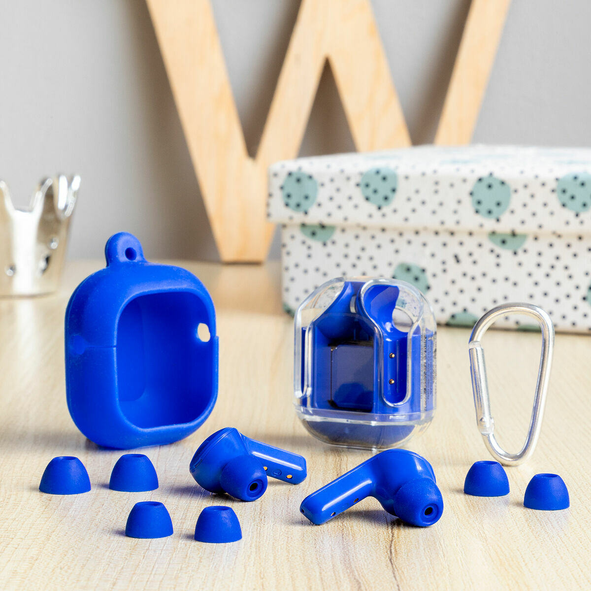 Wireless Headphones Blue InnovaGoods Wireless Headphones Blue InnovaGoods
