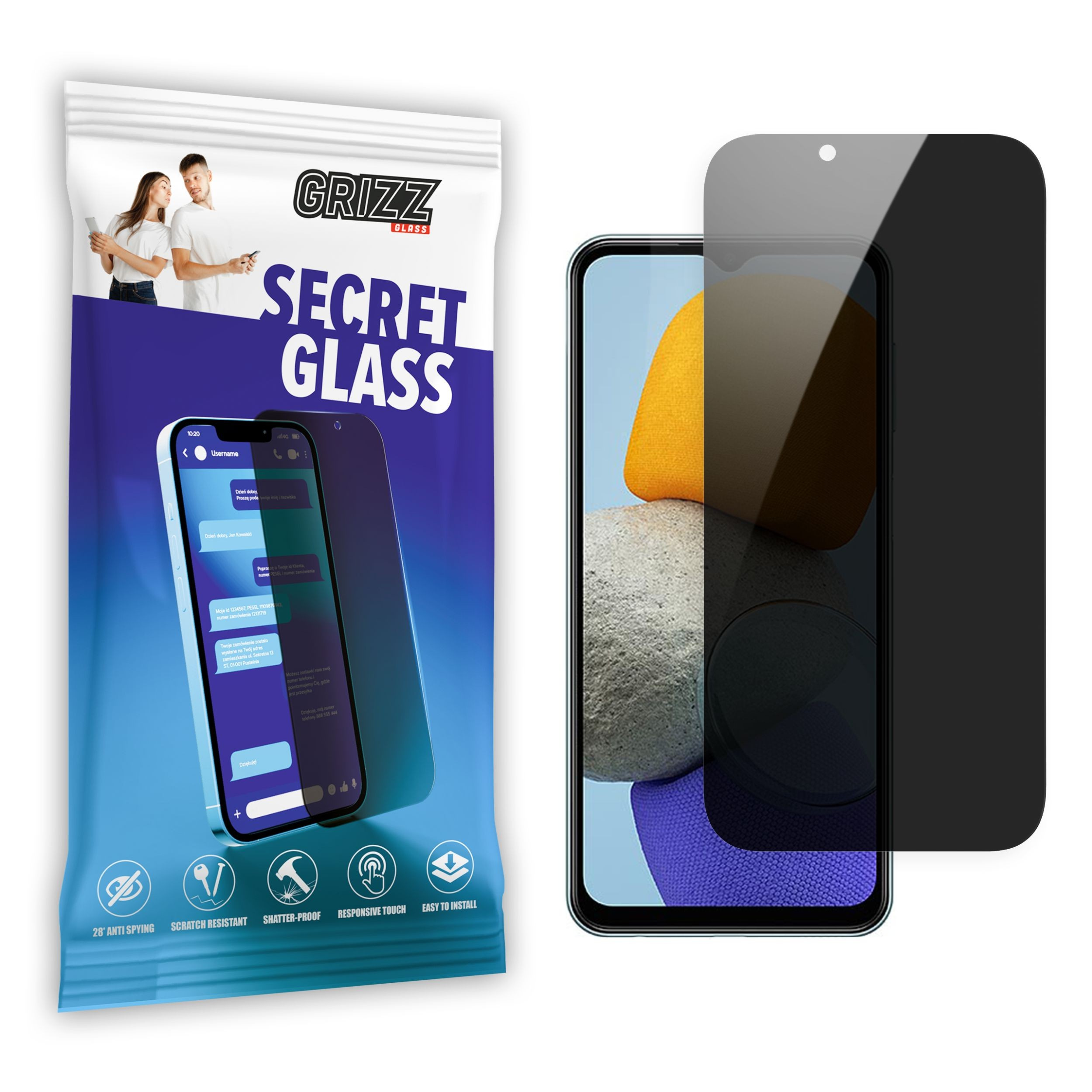 GrizzGlass SecretGlass Samsung Galaxy M21s
