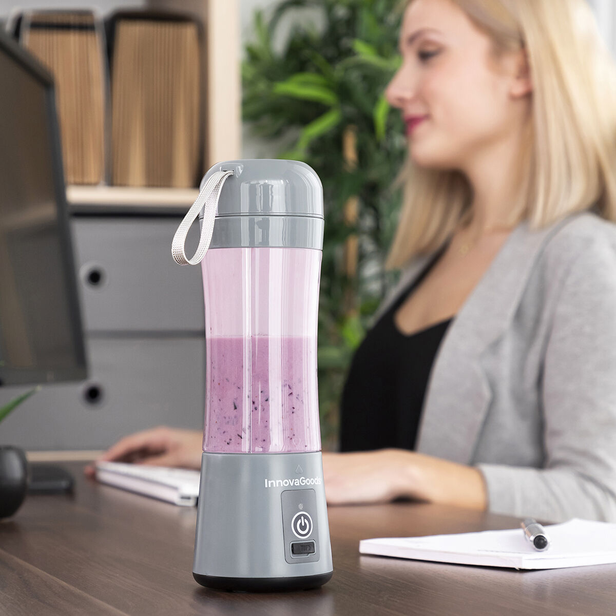 Portable Rechargeable Cup Blender Shakuit InnovaGoods 8435527817831
