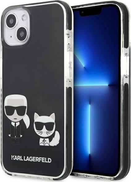 Karl Lagerfeld KLHCP13STPEKCK Apple iPhone 13 mini hardcase black Karl&Choupette