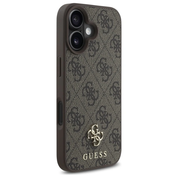 Guess GUHMP16SP4SM4MW Apple iPhone 16 hardcase 4G Small Classic MagSafe brown