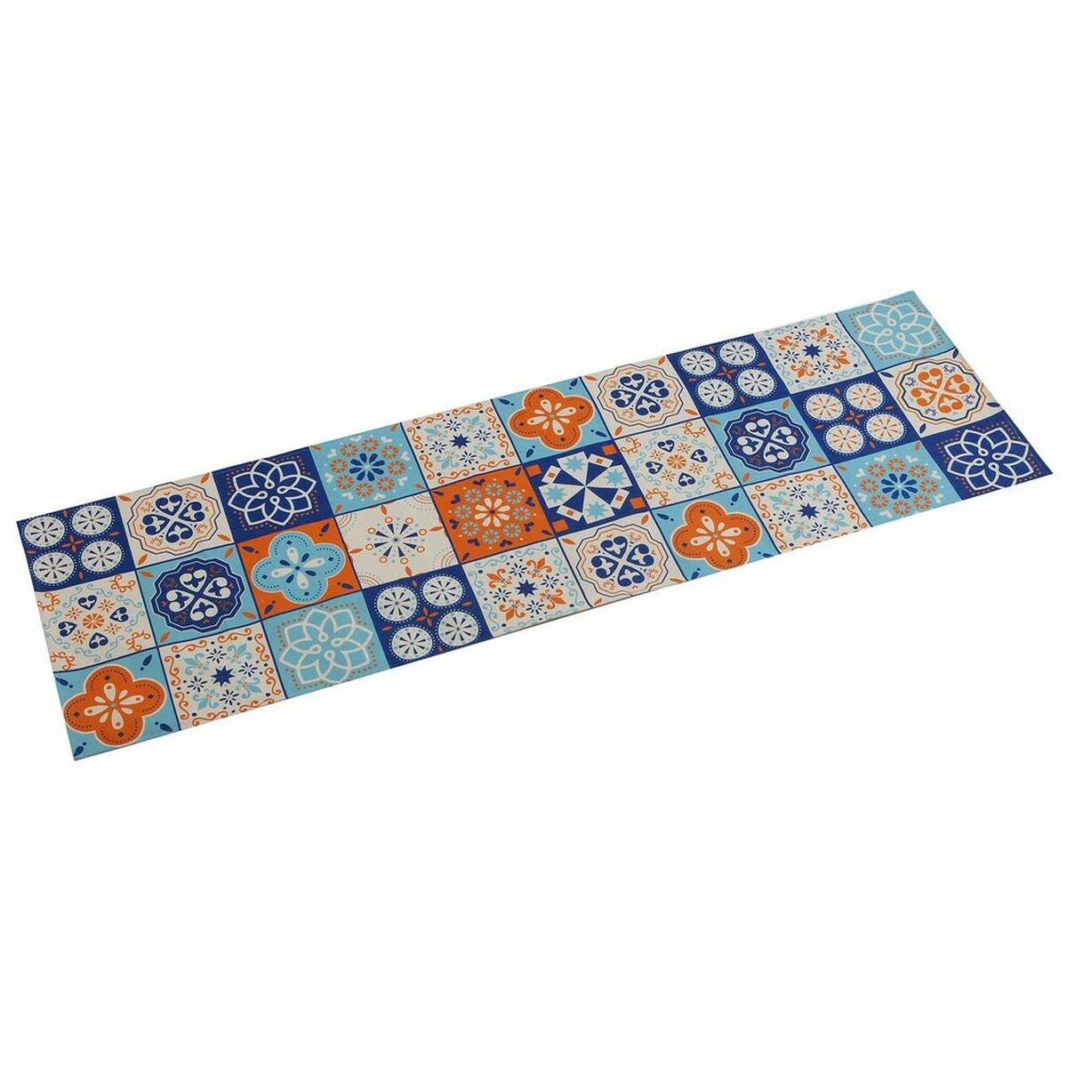 Tischläufer Versa Mosaik Orange Polyester (44,5 x 0,5 x 154 cm)