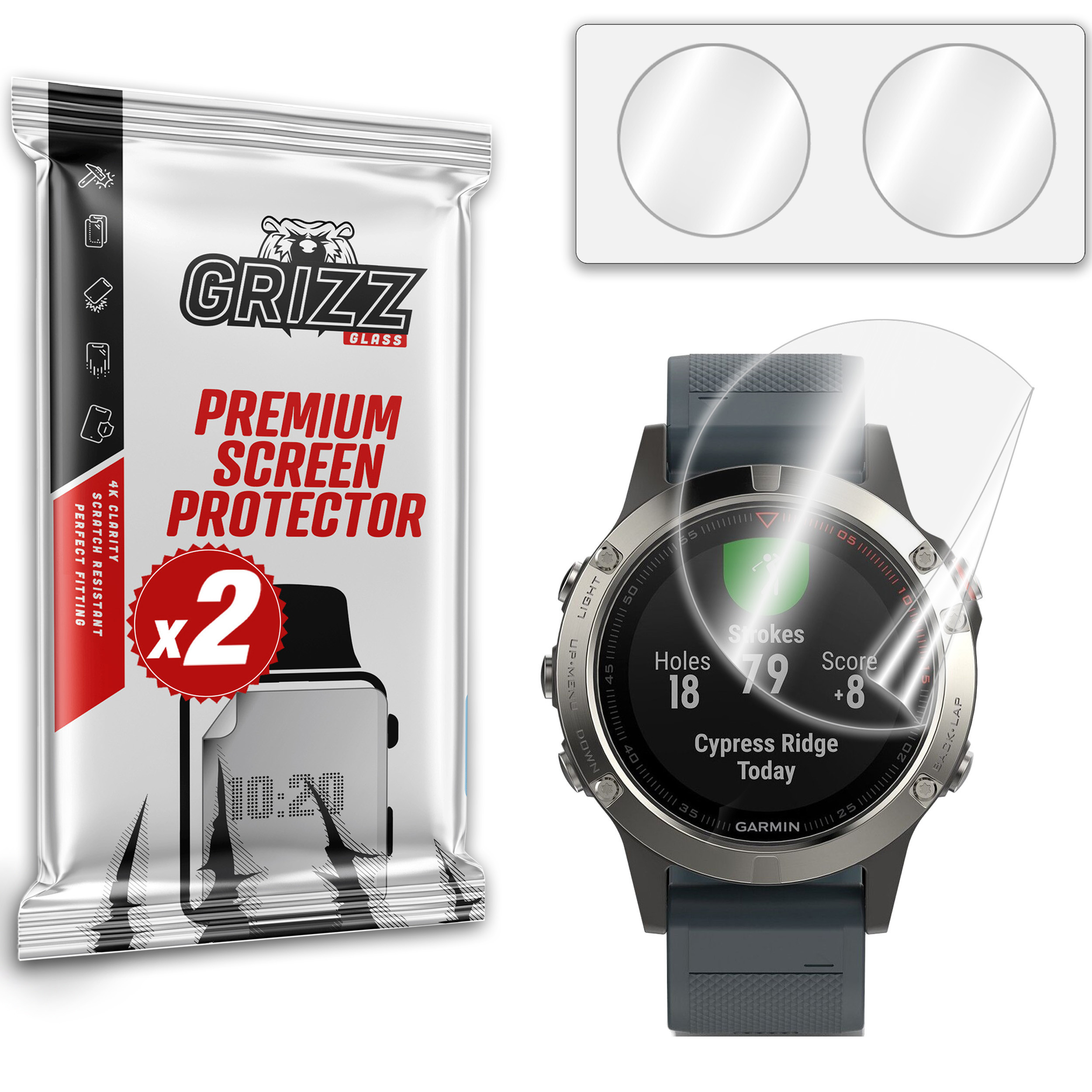 GrizzGlass CeramicFilm Garmin Fenix 5