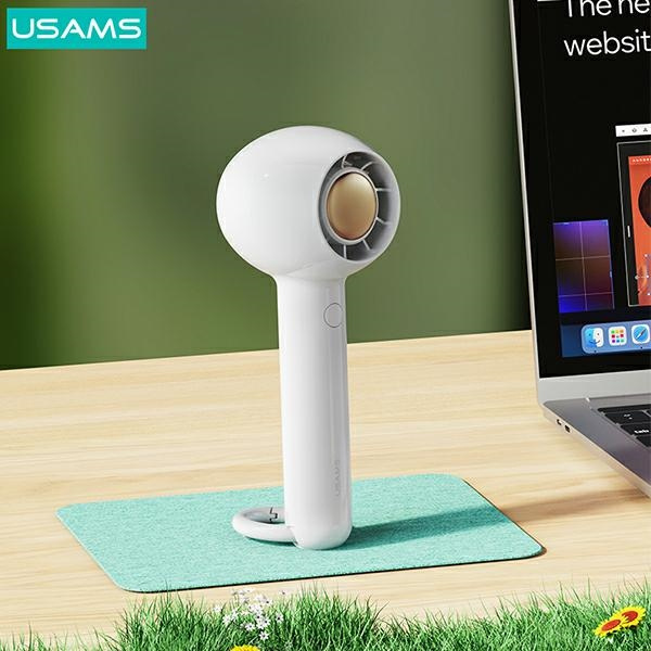 USAMS Hand Fan Mini 1200mAh Candy Series white ZB251FS01 (US-ZB251)