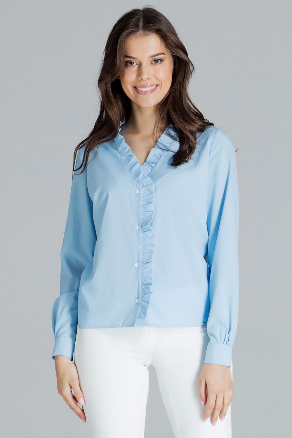  Long sleeve shirt model 143922 Lenitif  blue
