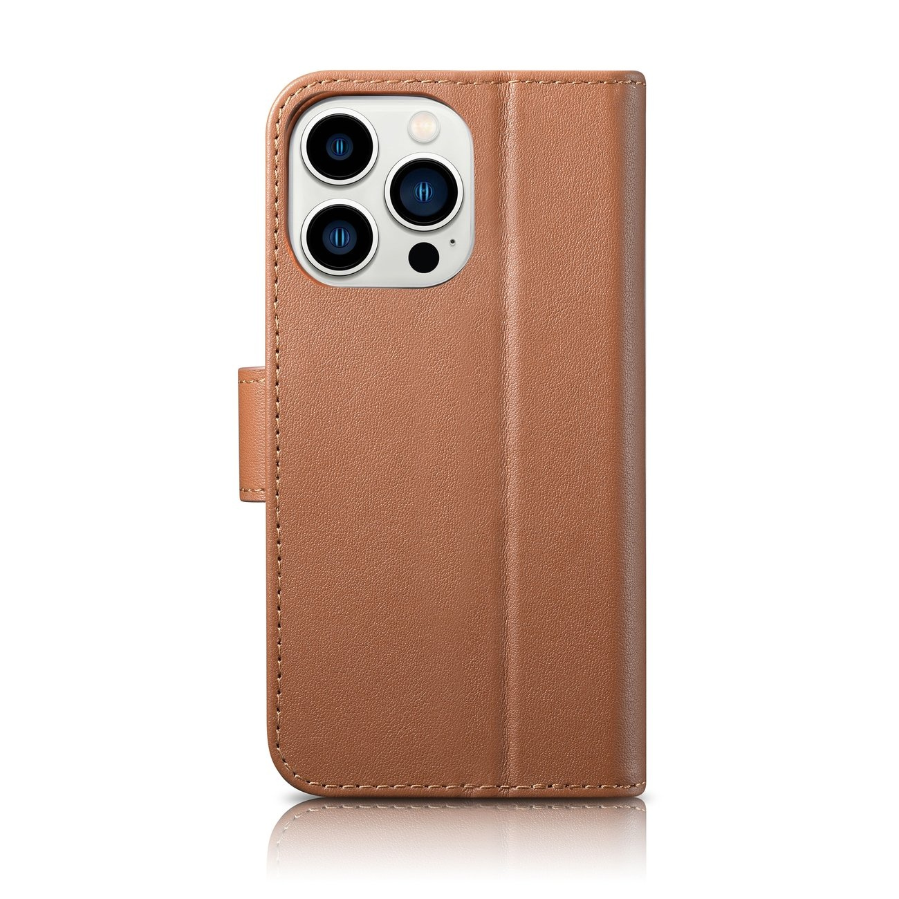 iCarer Wallet Anti-RFID 2in1 Apple iPhone 14 Pro brown