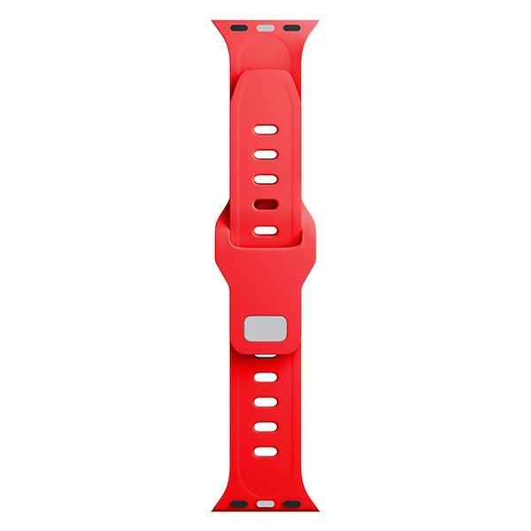 3MK Silicone Watch Strap Apple Watch 4/5/6/7/SE/8/9 40/41mm red