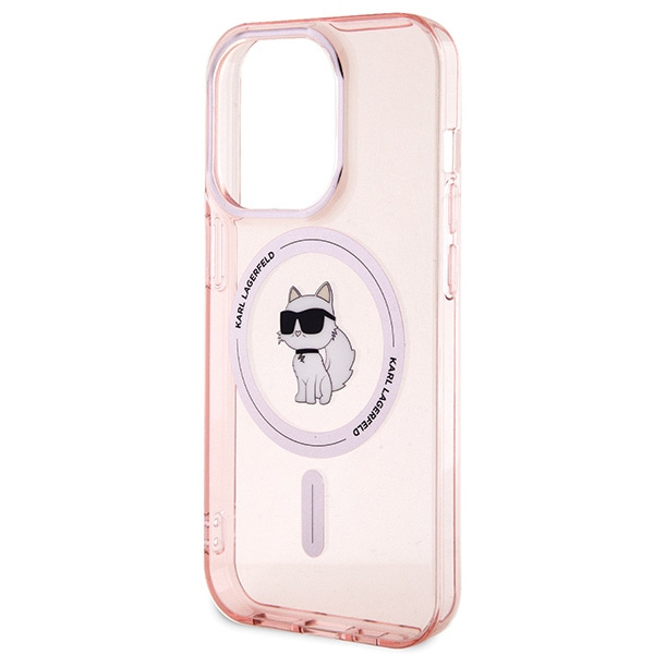 Karl Lagerfeld KLHMP15XHFCCNOP Apple iPhone 15 Pro Max hardcase IML Choupette MagSafe pink