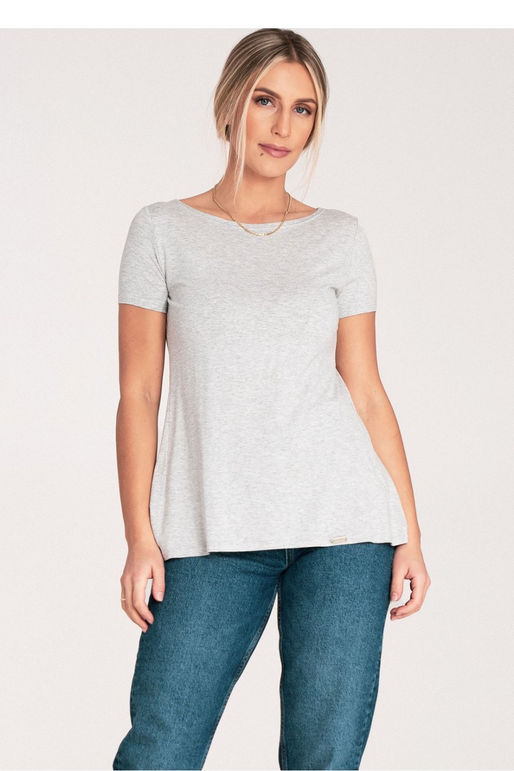  Blouse model 204335 Figl  grey