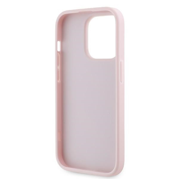 Karl Lagerfeld KLHCP14XPQDSMGP Apple iPhone 14 Pro Max hardcase Diagonal Quilted Script pink