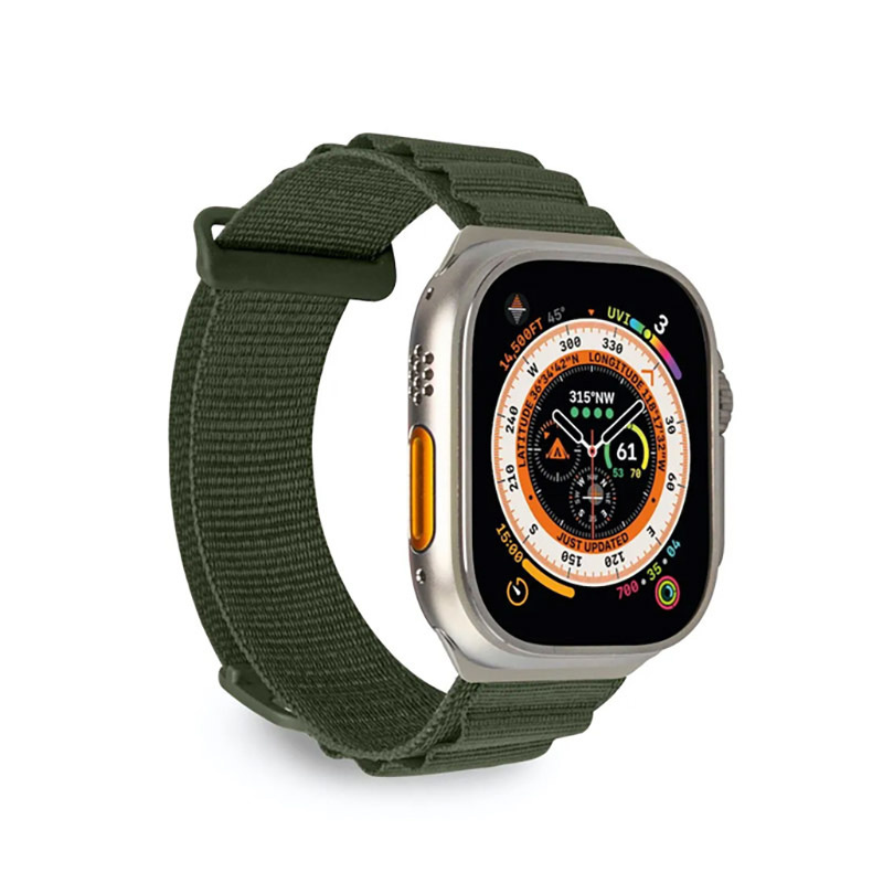 Puro Extreme Band Apple Watch 4/5/6/7/SE/8/Ultra 44/45/49mm (Army Green)