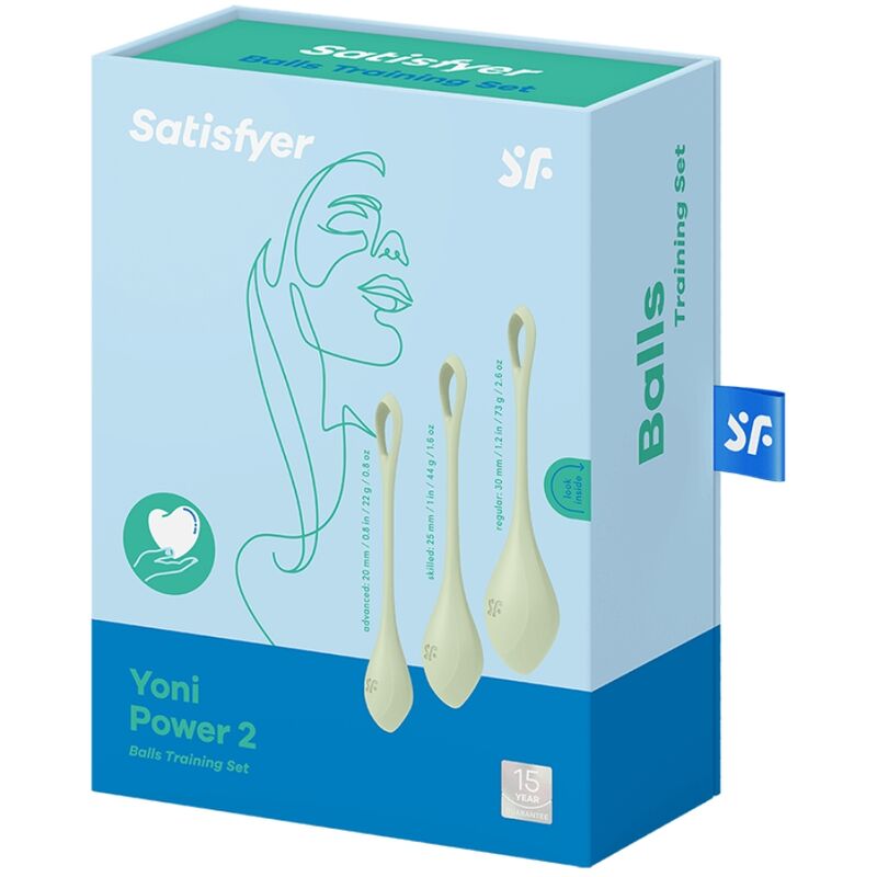 SATISFYER YONI POWER 2 TRAINING SET - GREEN