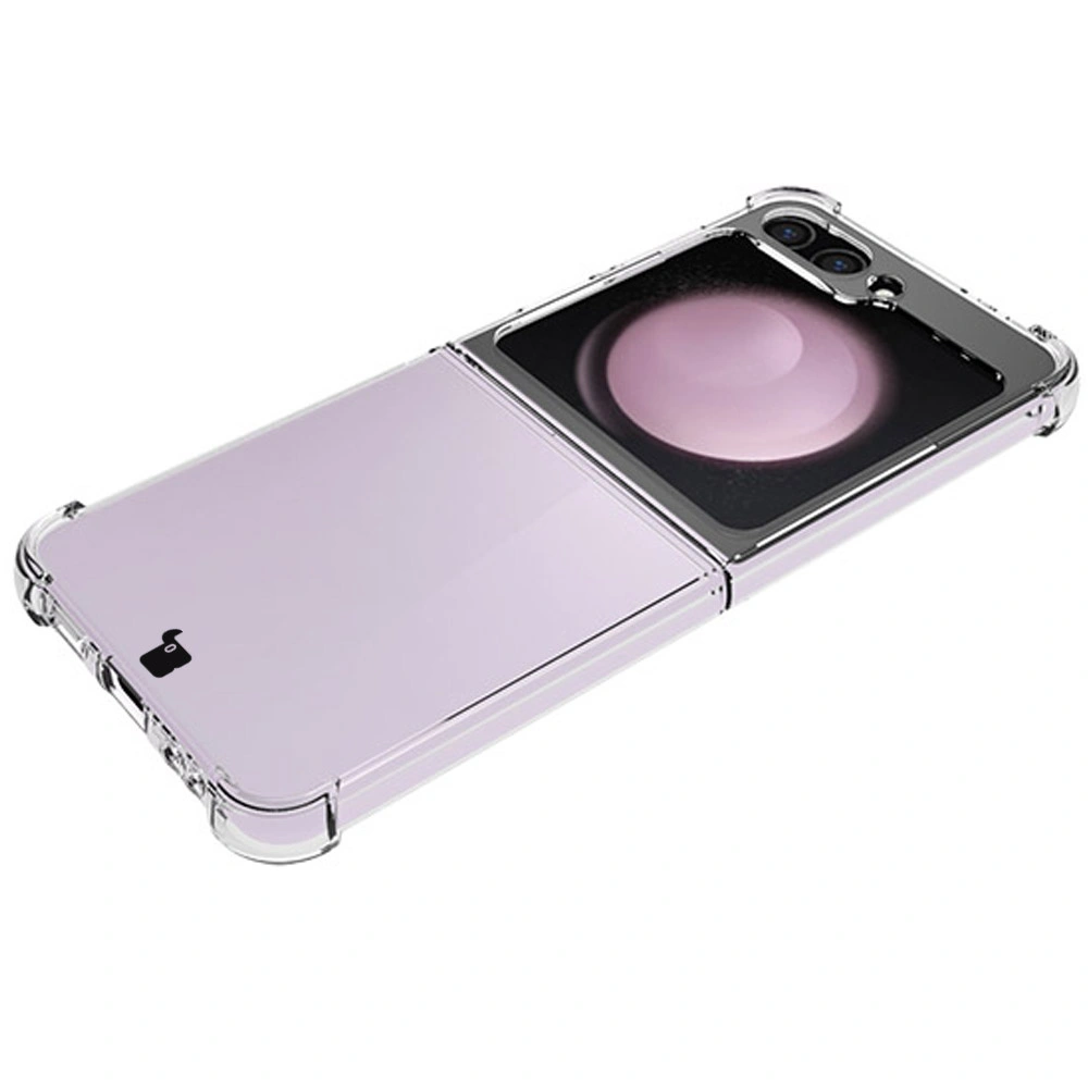 Bizon Case Clear Pack flexible case + 2x screen film Samsung Galaxy Z Flip6 clear