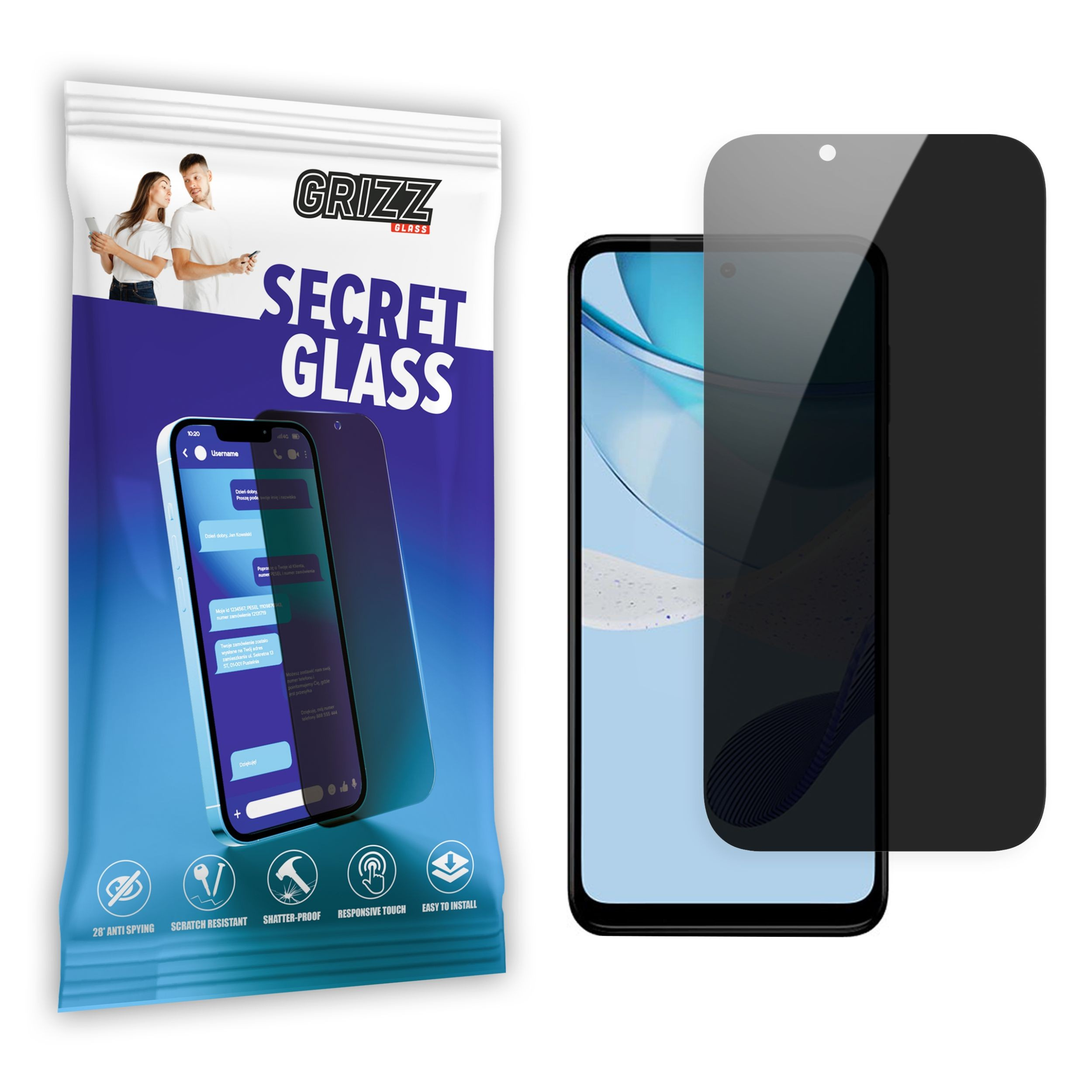 GrizzGlass SecretGlass Motorola Moto G 2023