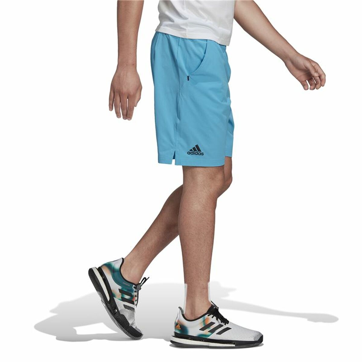 Sports Shorts Adidas Heat Ready Ergo Light Blue