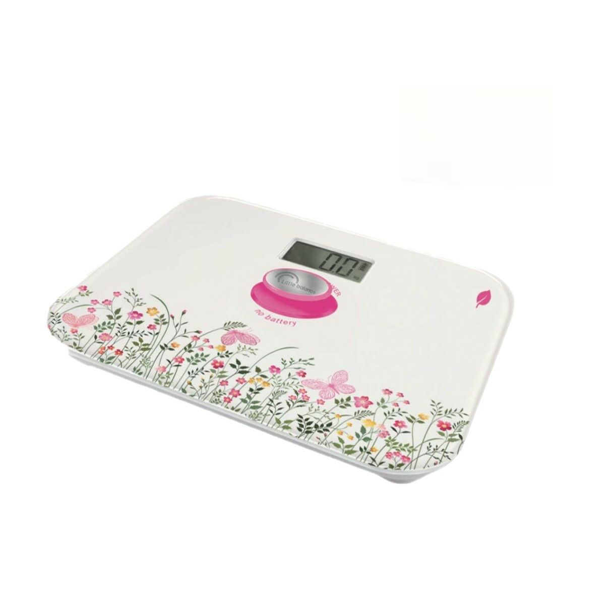 Digital Bathroom Scales Little Balance Kinetic Classic Floral Tempered Glass 180 kg