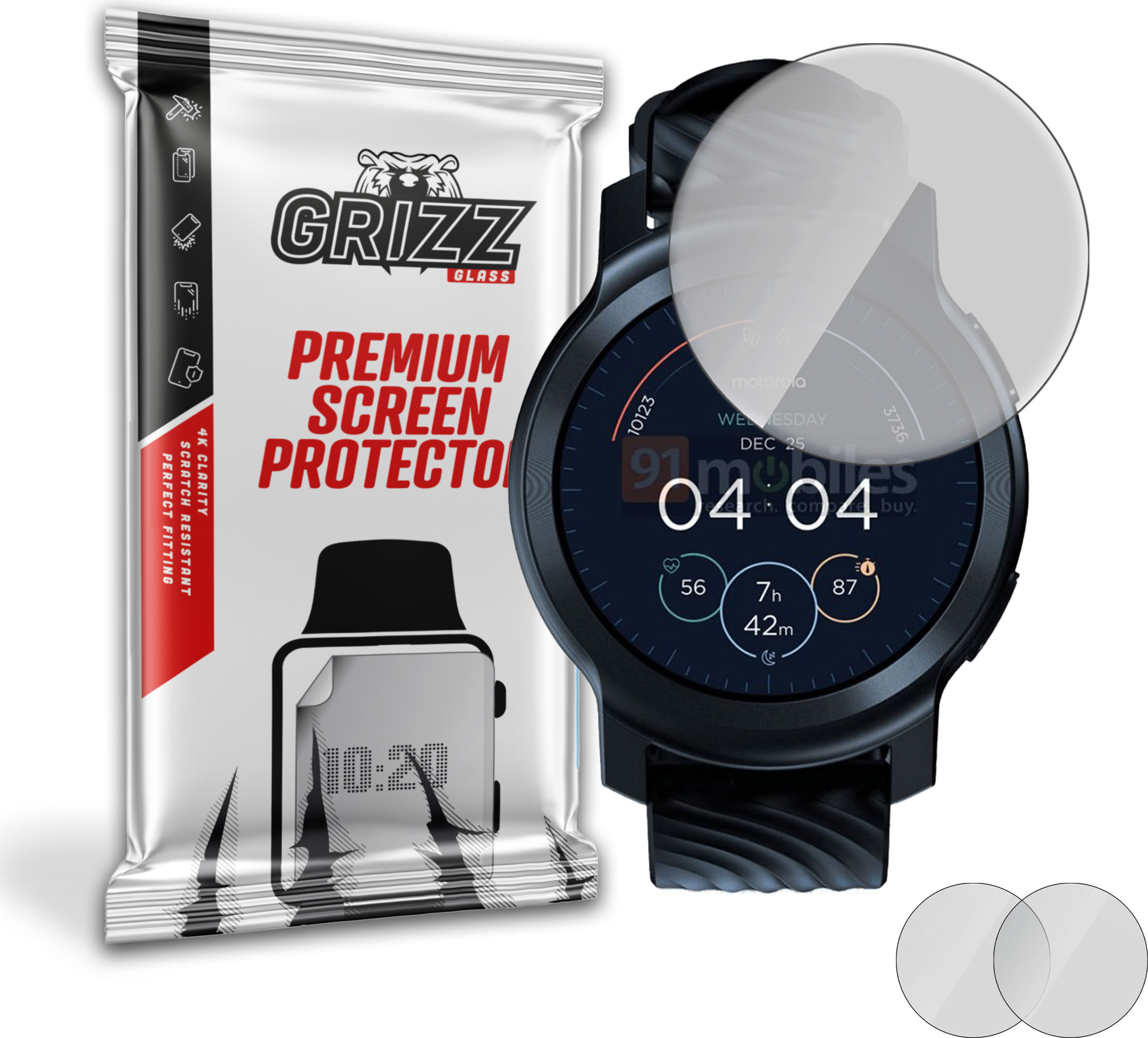 GrizzGlass PaperScreen Motorola Moto Watch 100