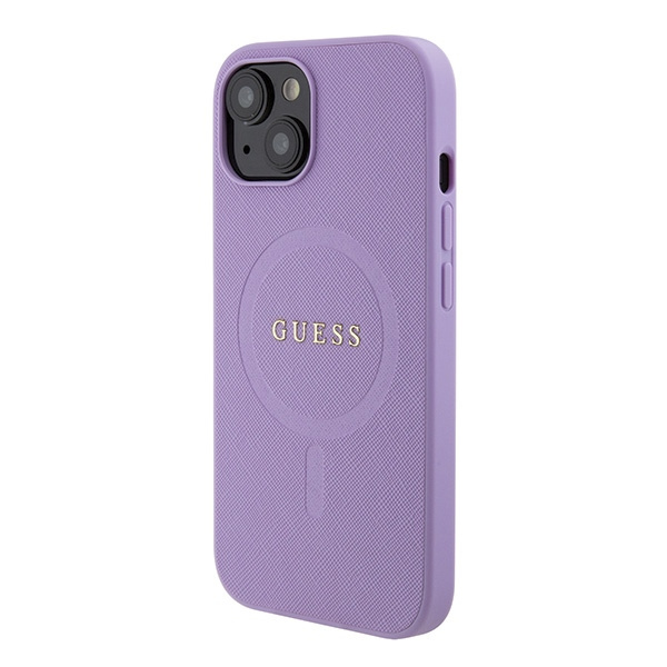 Guess GUHMP15MPSAHMCU Apple iPhone 15 Plus / 14 Plus hardcase Saffiano MagSafe purple