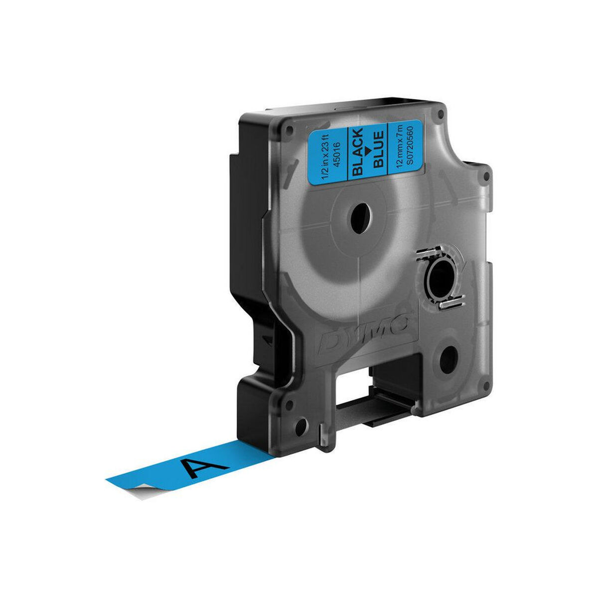 Laminated Tape for Labelling Machines Dymo D1 45016 LabelManager™ Blue 12 mm Black (5 Units)