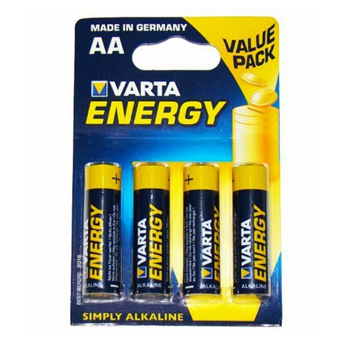 Alkaline Batteries Varta Energy AA AA (4 uds)