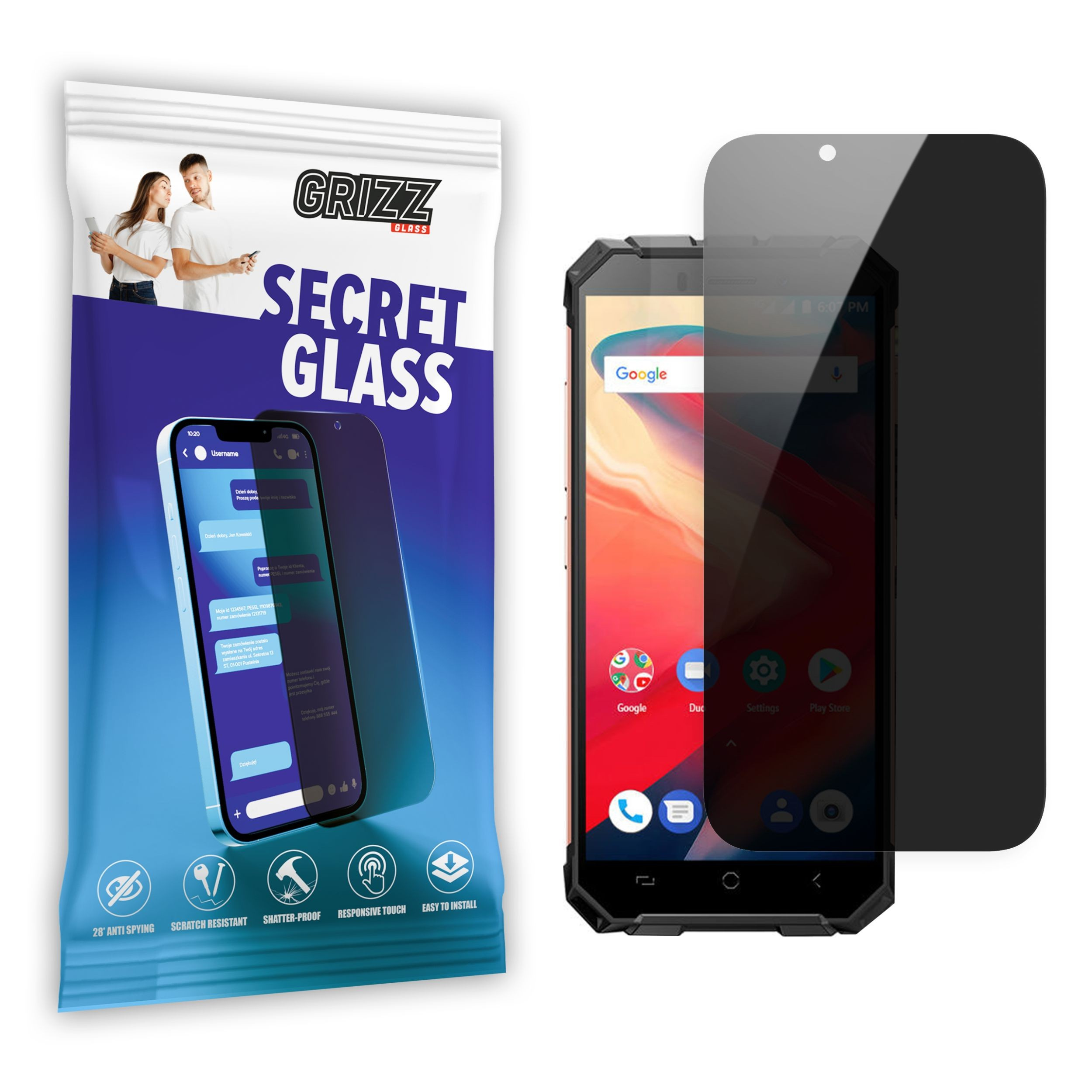 GrizzGlass SecretGlass Ulefone Armor X2