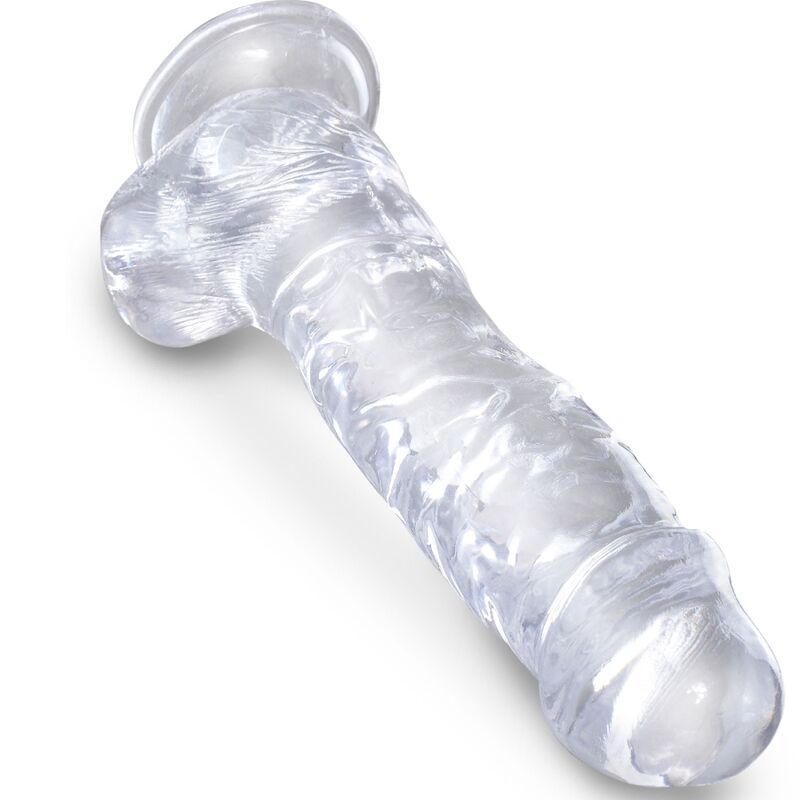 KING COCK CLEAR - REALISTIC PENIS WITH BALLS 16.5 CM TRANSPARENT