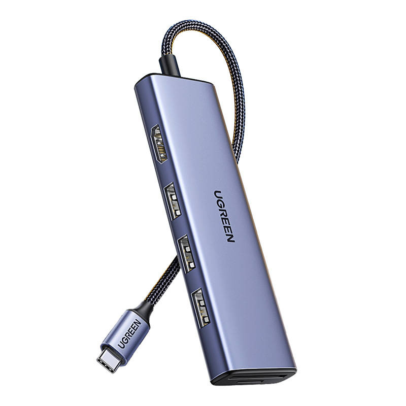 UGREEN CM511 HUB USB-C to HDMI adapter, 3xUSB-A 3.0, SD/TF