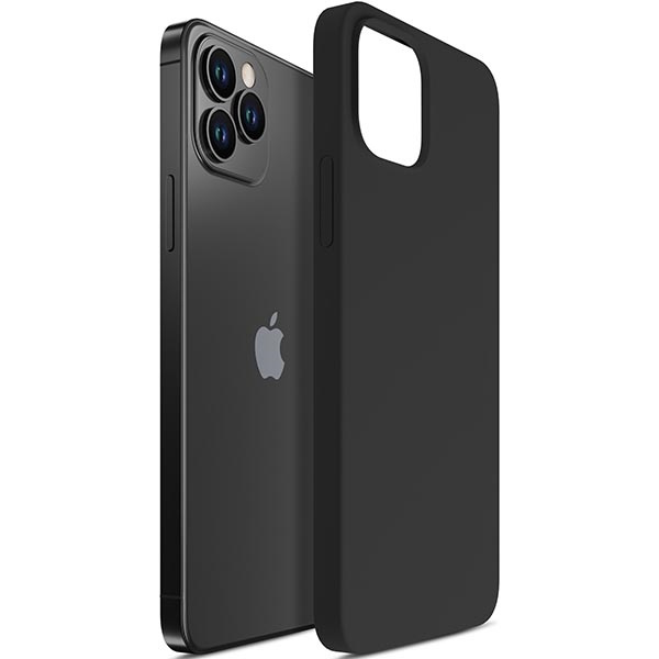 Case 3MK Silicone Case Apple iPhone 12 Pro Max black/black