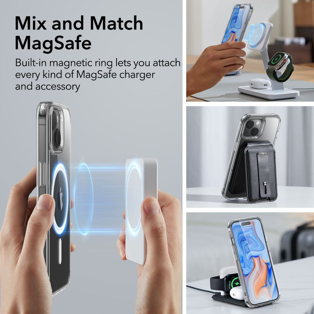 ESR Classic Hybrid HaloLock Magsafe Apple iPhone 15 Clear
