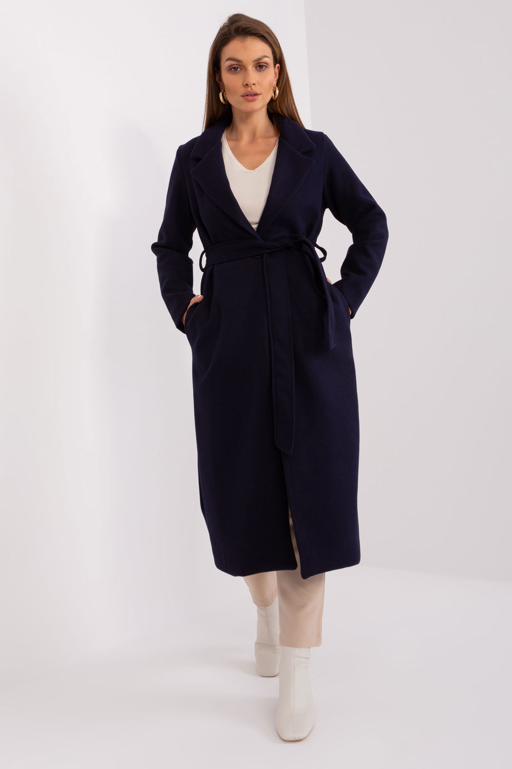  Coat model 190135 Och Bella  navy blue