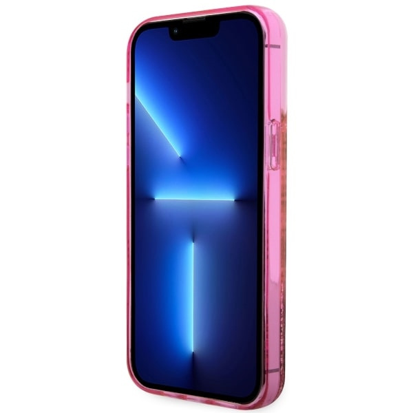 Guess GUHCP14XLC4PSGP Apple iPhone 14 Pro Max pink hardcase Liquid Glitter 4G Transculent