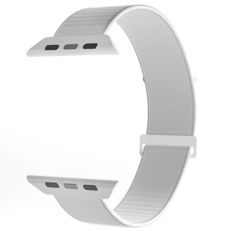 PURO Nylon Sport Apple Watch 4/5/6/7/SE/8/Ultra 44/45/49mm (white)