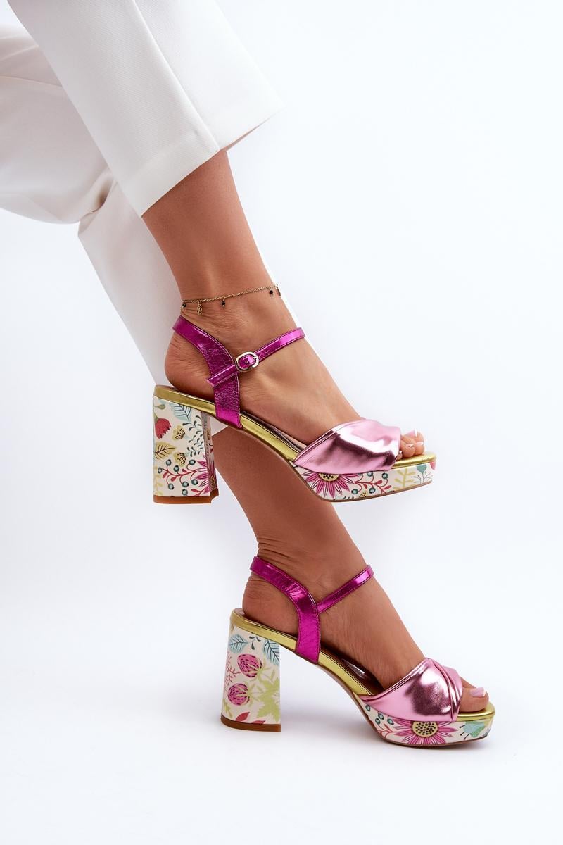  Heel sandals model 196971 Step in style  pink