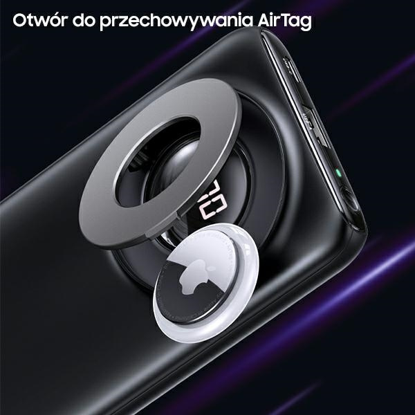 USAMS Powerbank PB62 10000mAh 20W QC3.0+PD Magnetic Wireless Fast Charge black 10KCD17101 (US-CD171)