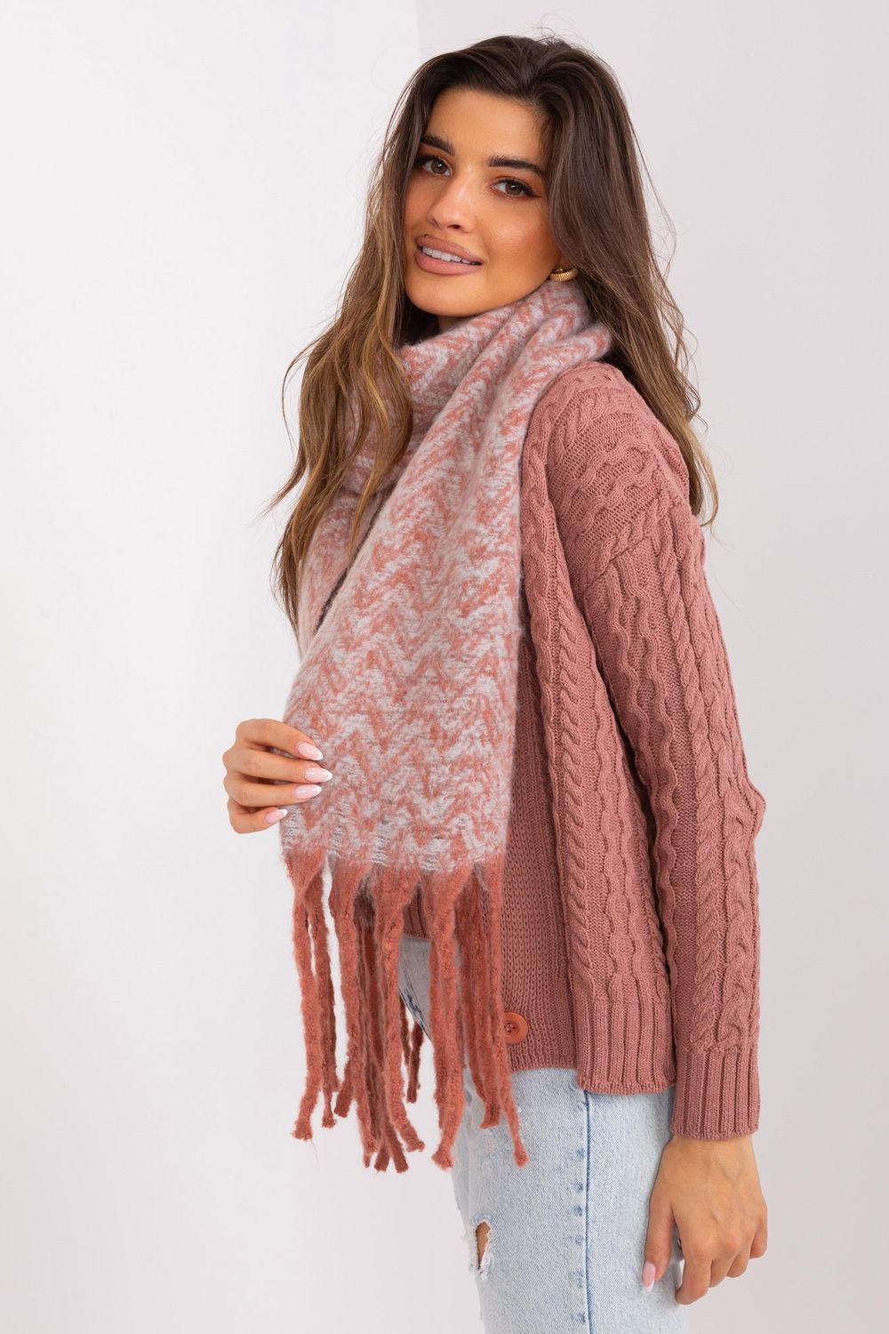  Shawl model 189235 AT  orange