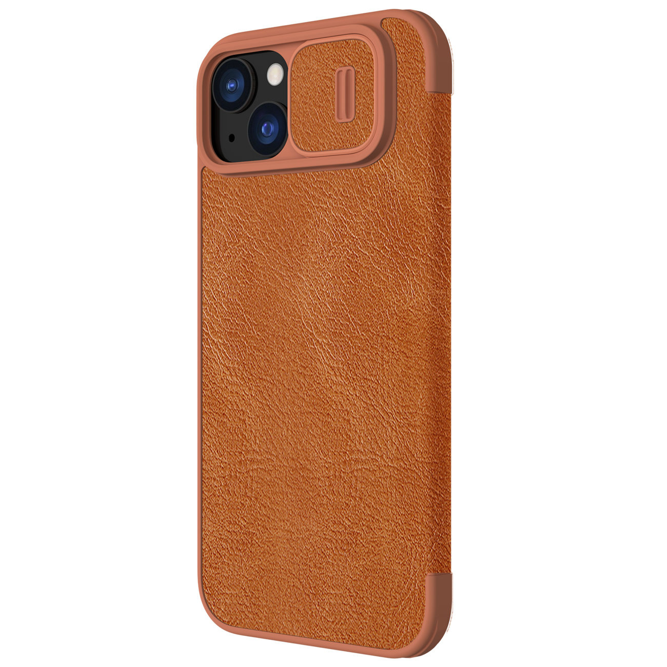 Nillkin Qin Leather Pro with camera cover Apple iPhone 15 Plus / 14 Plus brown