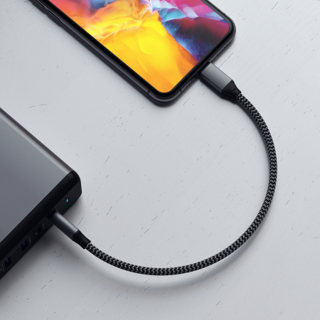 Satechi USB-C / Lightning cable 25cm (space gray)
