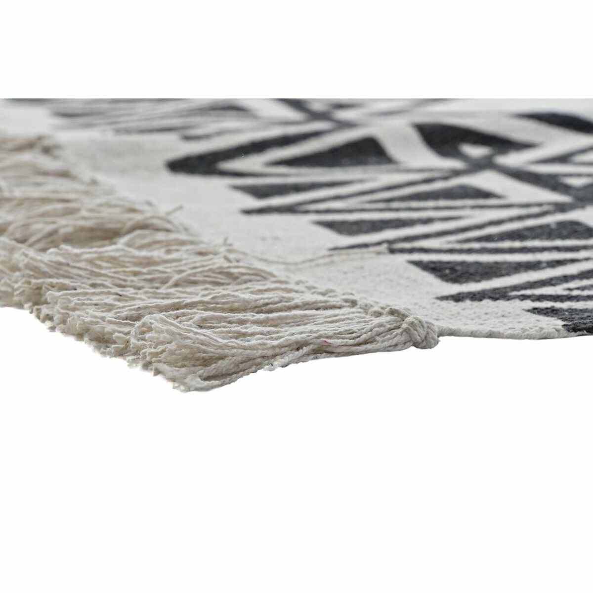 Carpet DKD Home Decor 160 x 250 x 0,7 cm Black Polyester White Ikat Boho