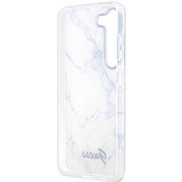 Guess GUHCS23MPCUMAH Samsung Galaxy S23+ Plus white hardcase Marble