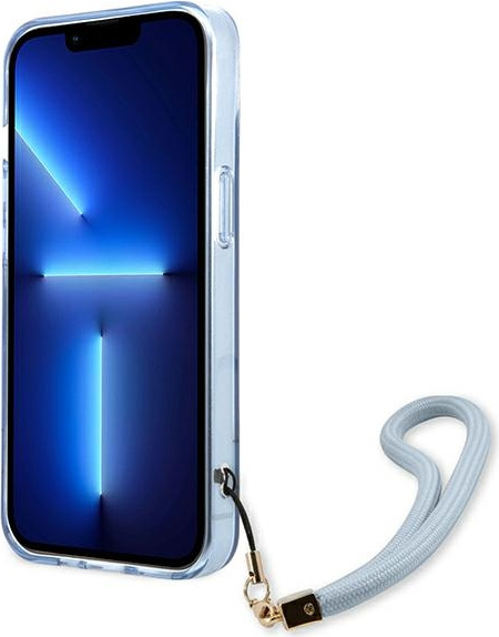 Guess GUHCP13MHTSGSB Apple iPhone 13 blue hardcase Translucent Stap