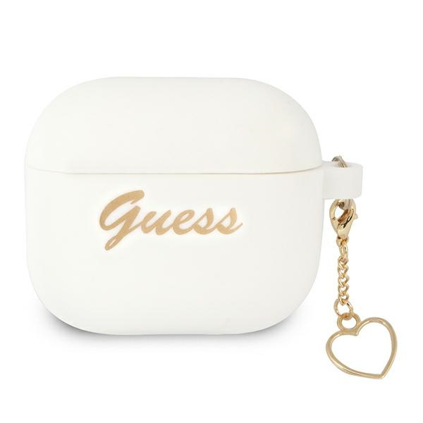 Guess GUA3LSCHSH Apple AirPods 3 cover white Silicone Charm Collection