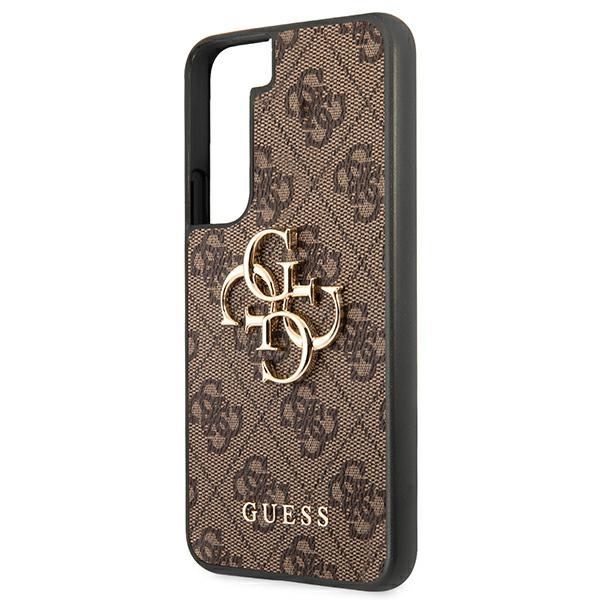 Guess GUHCS22S4GMGBR Samsung Galaxy S22 brown hardcase 4G Big Metal Logo